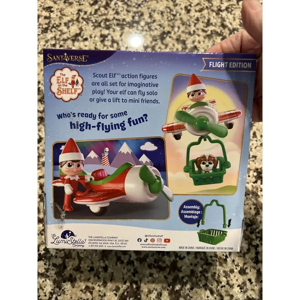 Elf On The Shelf Action Figure Play Pack Flight Edition Airplane Elf Pets New‎